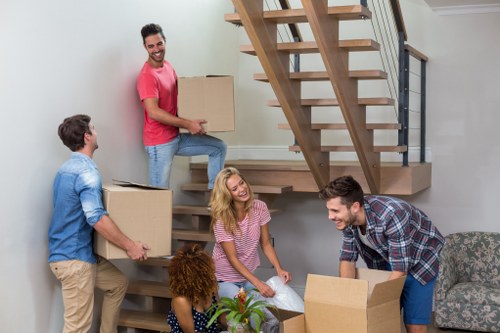 Removal team planning a house move in Enfield