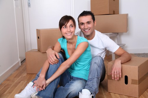Professional packing of office furniture and IT equipment for an Enfield move