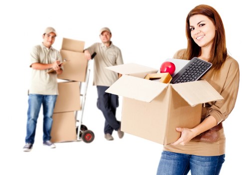 Furniture and boxes being loaded for a move in Enfield